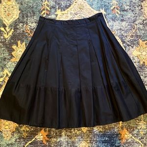 Cotton Poplin Skirt with Pockets